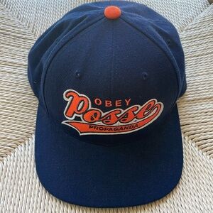 Obey Propaganda Posse Acrylic /Wool Blend Snap Back Baseball style Hat NWOT